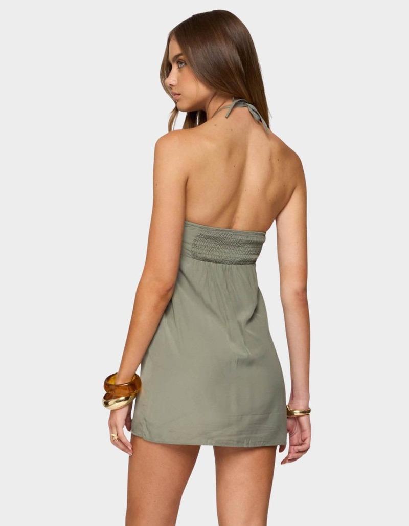 EDIKTED Anetta Keyhole Halter Mini Dress image number 2