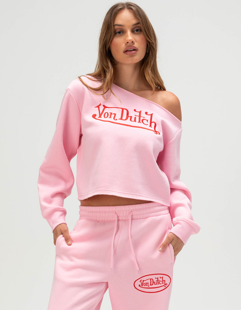 VON DUTCH Off The Shoulder Womens Sweatshirt image number 0