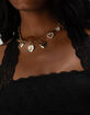 FULL TILT Multi Heart Charm Necklace image number 5