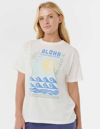 RIP CURL Aloha Hotel Womens Relaxed Tee Primary Image