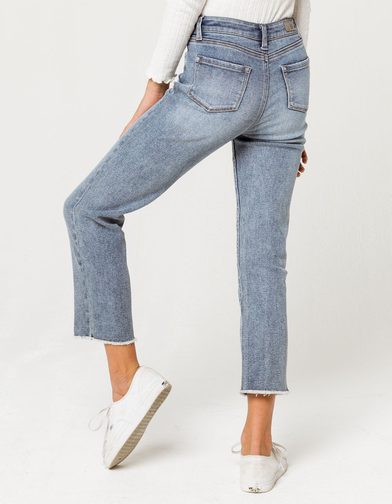 RSQ High Rise Straight Leg Girls Medium Wash Jeans image number 3