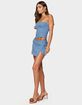 EDIKTED Selena Asymmetric Wrap Mini Skirt image number 4