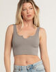 TILLYS Rib Notch Cut Womens Tank Top image number 1