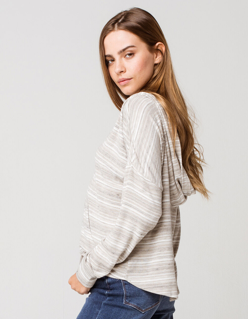 ROXY Sweet Thing Heather Stripes Womens Hooded Top image number 1