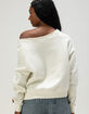 THE WILD COLLECTIVE San Francisco 49ers Womens Off The Shoulder Sweatshirt image number 4