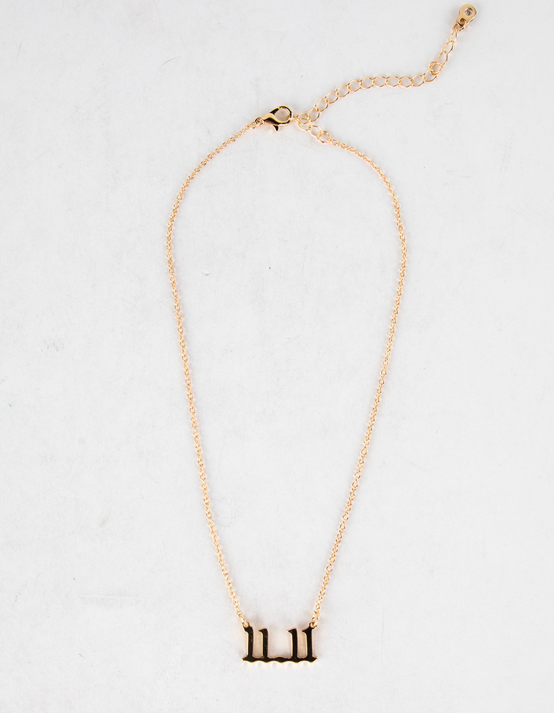 FULL TILT 1111 Angel Number Necklace image number 0