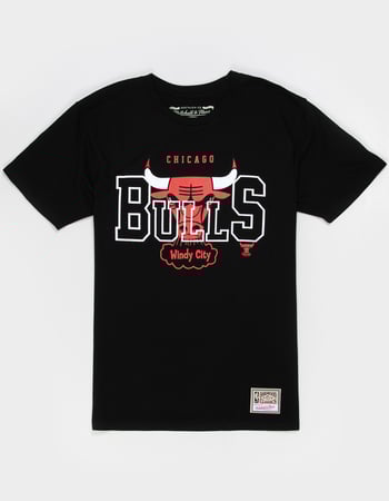 MITCHELL & NESS Chicago Bulls See Thru Mens Tee Primary Image