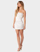 EDIKTED Delilah Satin Effect Strappy Open Back Mini Dress image number 1