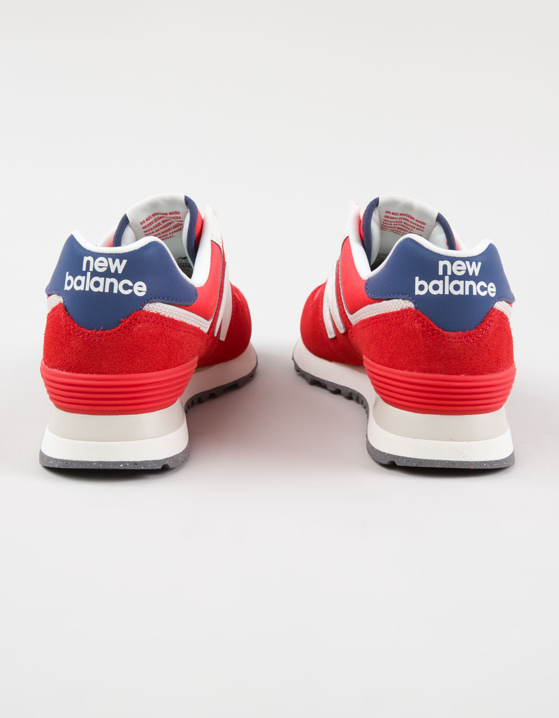 NEW BALANCE 574 Womens Shoes - RED/WHITE