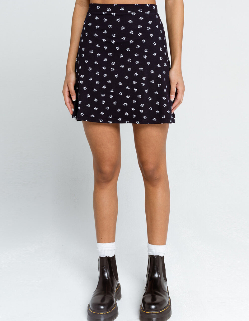 SKY AND SPARROW Floral Skater Skirt image number 3