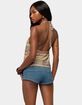 EDIKTED Kelsie Zigzag Crochet Halter Top image number 3