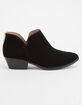 SODA Chop Out Low Black Womens Booties image number 2