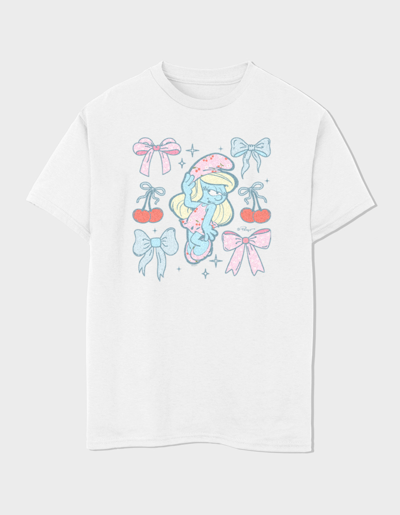 THE SMURFS Smurfette Bows Unisex Kids Tee image number 0