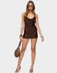 EDIKTED Soyana Fringed Backless Mini Dress image number 5