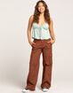 RSQ Womens Cargo Smock Waist Tie Jogger Pants image number 1