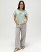 BDG Urban Outfitters Olive Womens Relaxed Baby Tee image number 2