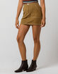 SKY AND SPARROW Contrast Stitch Womens Mini Skirt image number 2