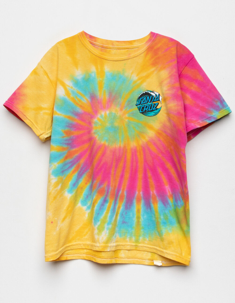 SANTA CRUZ Wave Dot Girls Tie Dye Tee image number 2