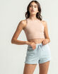 BILLABONG Gold Coast Womens Light Blue Shorts image number 1