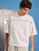 RSQ Mens Seamed Baggy Crop Tee image number 4