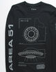 TikTok x Tillys Area 51 UFO Blueprint Mens T-Shirt image number 3