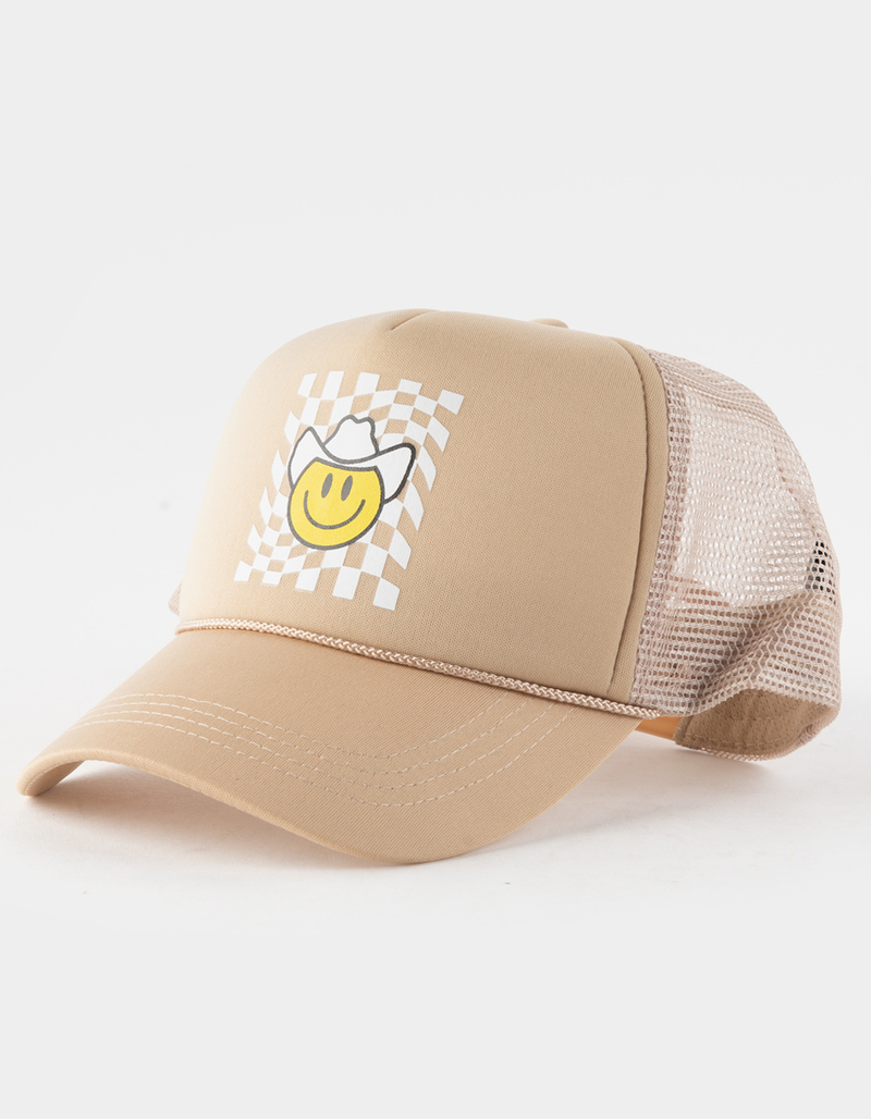 Cowboy Checkerboard Womens Trucker Hat image number 0