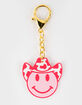 Western Smiley Face Keychain image number 1