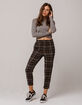 SKY AND SPARROW Plaid Trouser Womens Pants image number 4