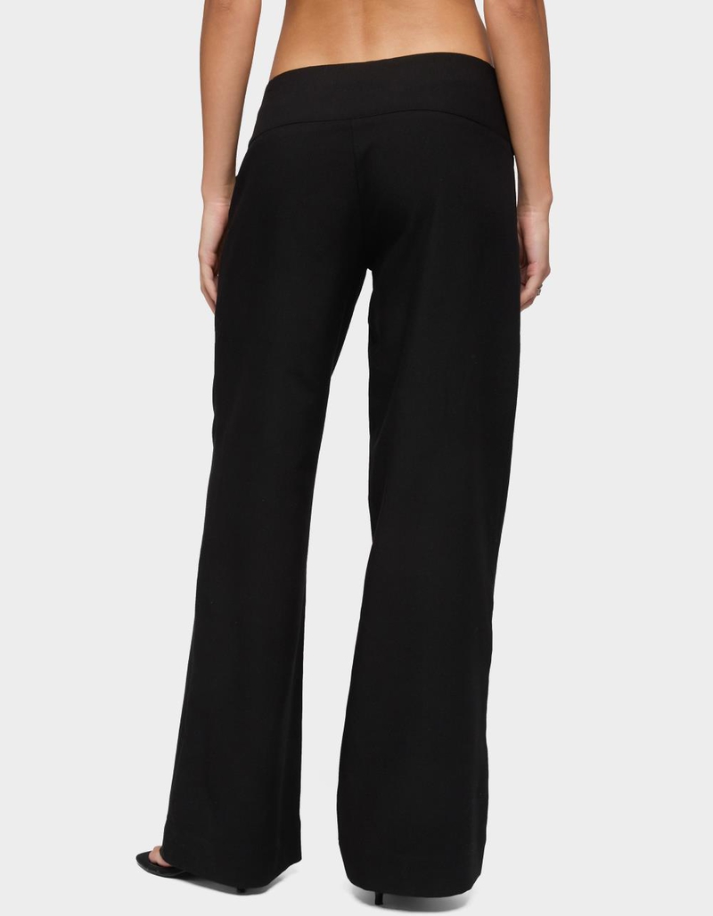 EDIKTED Cerise Buckle Low Rise Baggy Pants image number 2