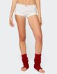 EDIKTED Viola Floral Lacey Shorts image number 1