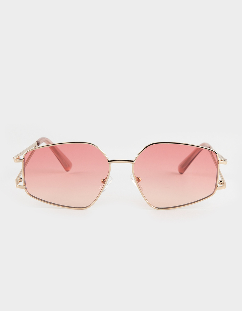 RSQ Ombre Lens Metal Sunglasses image number 1
