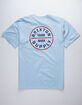 BRIXTON Oath Light Blue Mens T-Shirt image number 1