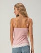 RSQ Womens Long Lace Trim Cami image number 4
