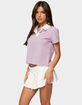 EDIKTED Lennie Striped Polo Top image number 2