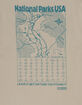 PARKS PROJECT National Parks Trail Map Mens Tee image number 3