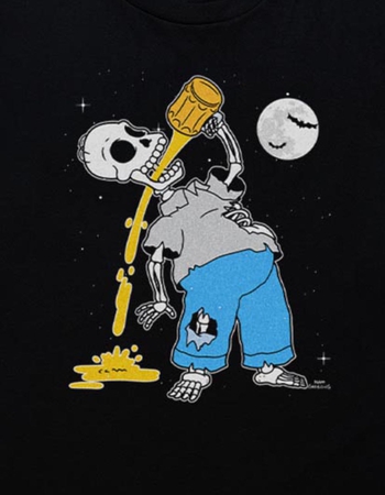 THE SIMPSONS Homer Skeleton Unisex Tee Alternative Image