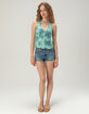 FULL TILT Hibiscus Womens Halter Top image number 6