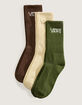 VANS 3 Pack Classic Crew Socks image number 1