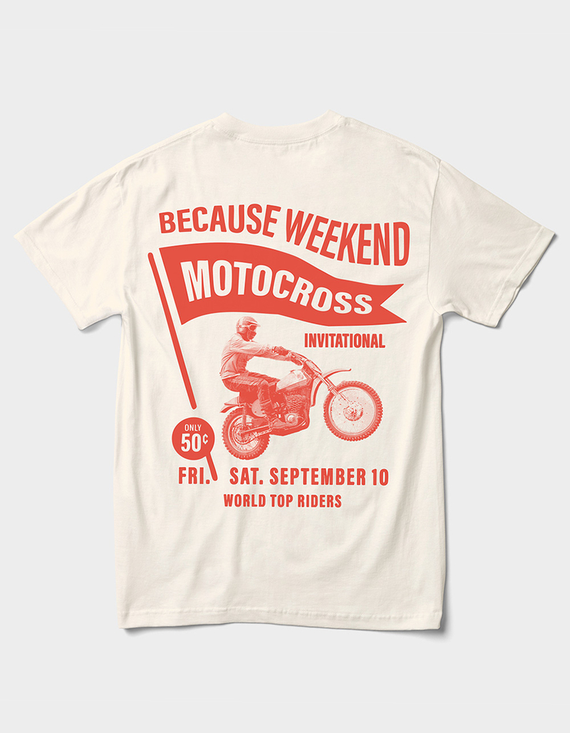 BECAUSE WEEKEND Motocross Mens Tee image number 0