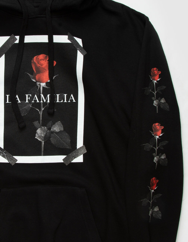 LA FAMILIA Taped Rose Mens Hoodie image number 1