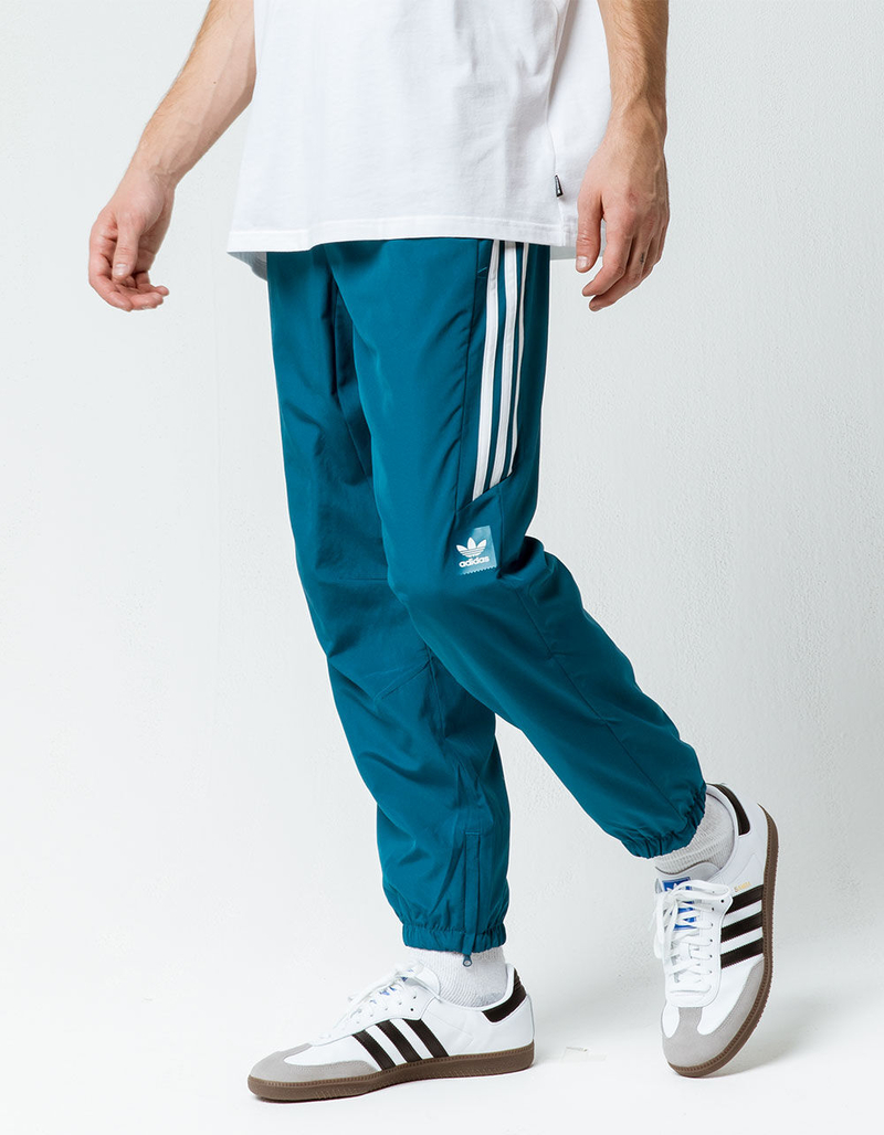 ADIDAS Classic Wind Teal Blue Mens Track Pants image number 0