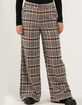 RSQ Womens Wide Leg Plaid Pants image number 6