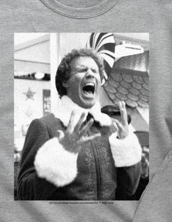ELF Screaming Buddy Unisex Crewneck Sweatshirt Alternative Image