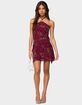 EDIKTED Adria Bead & Sequin Mini Dress image number 5