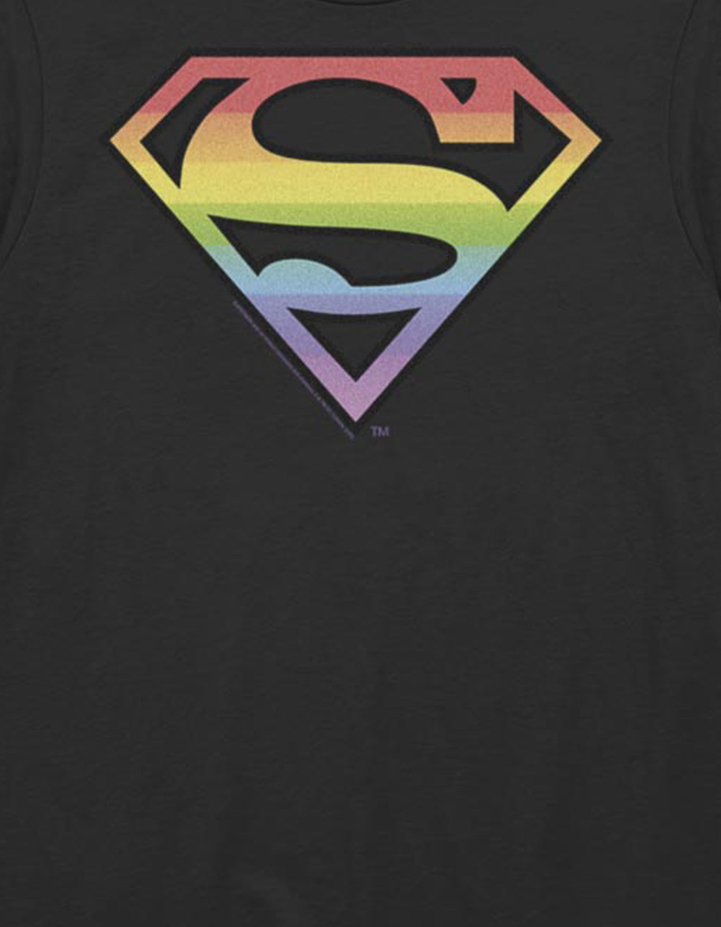 SUPERMAN Rainbow Symbol Unisex Tee image number 1