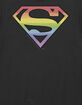 SUPERMAN Rainbow Symbol Unisex Tee image number 2