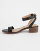 CITY CLASSIFIED Ankle Strap Black Womens Heeled Sandals image number 3