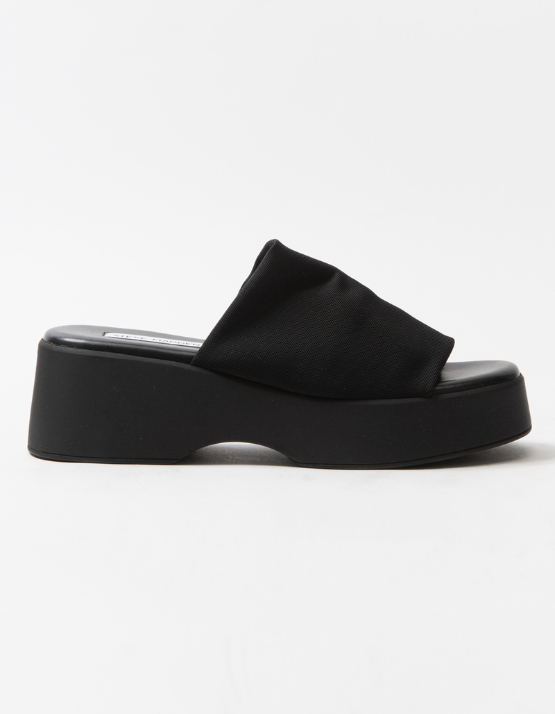 STEVE MADDEN Slinky30 Womens Platform Slide Sandals BLACK Tillys