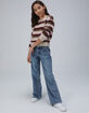 RSQ Girls Stripe Fuzzy Sweater image number 3