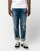 RSQ London Tinted Denim Mens Ripped Skinny Jeans image number 1